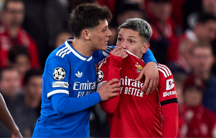 El centrocampista del Benfica Gianluca Prestianni suspendido provisionalmente para el partido de vuelta de la Liga de Campeones del Real Madrid