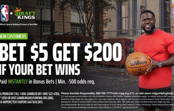 Utilice el c&oacute;digo de promoci&oacute;n DraftKings para obtener 0 en apuestas de bonificaci&oacute;n apuntando a Iowa-Wisconsin, Celtics-Lakers, Suns-Blazers