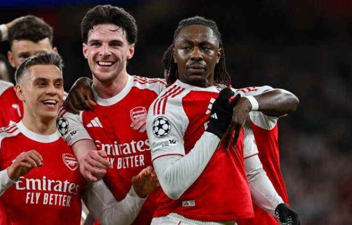 Eberechi Eze del Arsenal ofrece algo m&aacute;s que un "momento m&aacute;gico" mientras los Gunners llegan a los cuartos de la Liga de Campeones