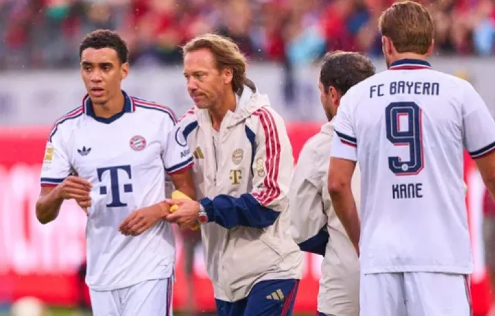 La estrella del Bayern de M&uacute;nich, Jamal Musiala, revela una condici&oacute;n neurol&oacute;gica que le provoc&oacute; m&uacute;ltiples colapsos en el campo