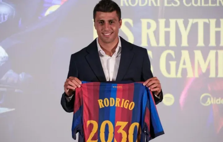 Por qu&eacute; fichar al ganador de la Copa del Mundo, Rodri, puede ser lo que haga que el Barcelona ponga fin a la sequ&iacute;a de la Liga de Campeones